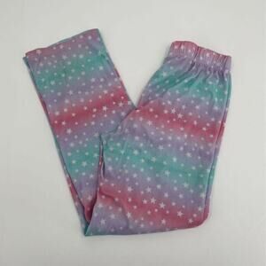 Max & Olivia Girls Pajama Pants Pink Blue Ombre Tiny Star Print Pull On 14/16 XL